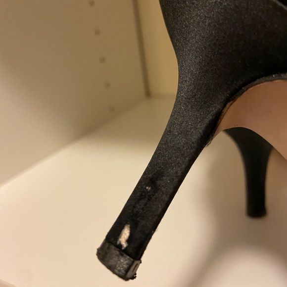 Caparros 3" satin black sequin pointy toe heels. Size 7.5 No box. - Picture 6 of 10